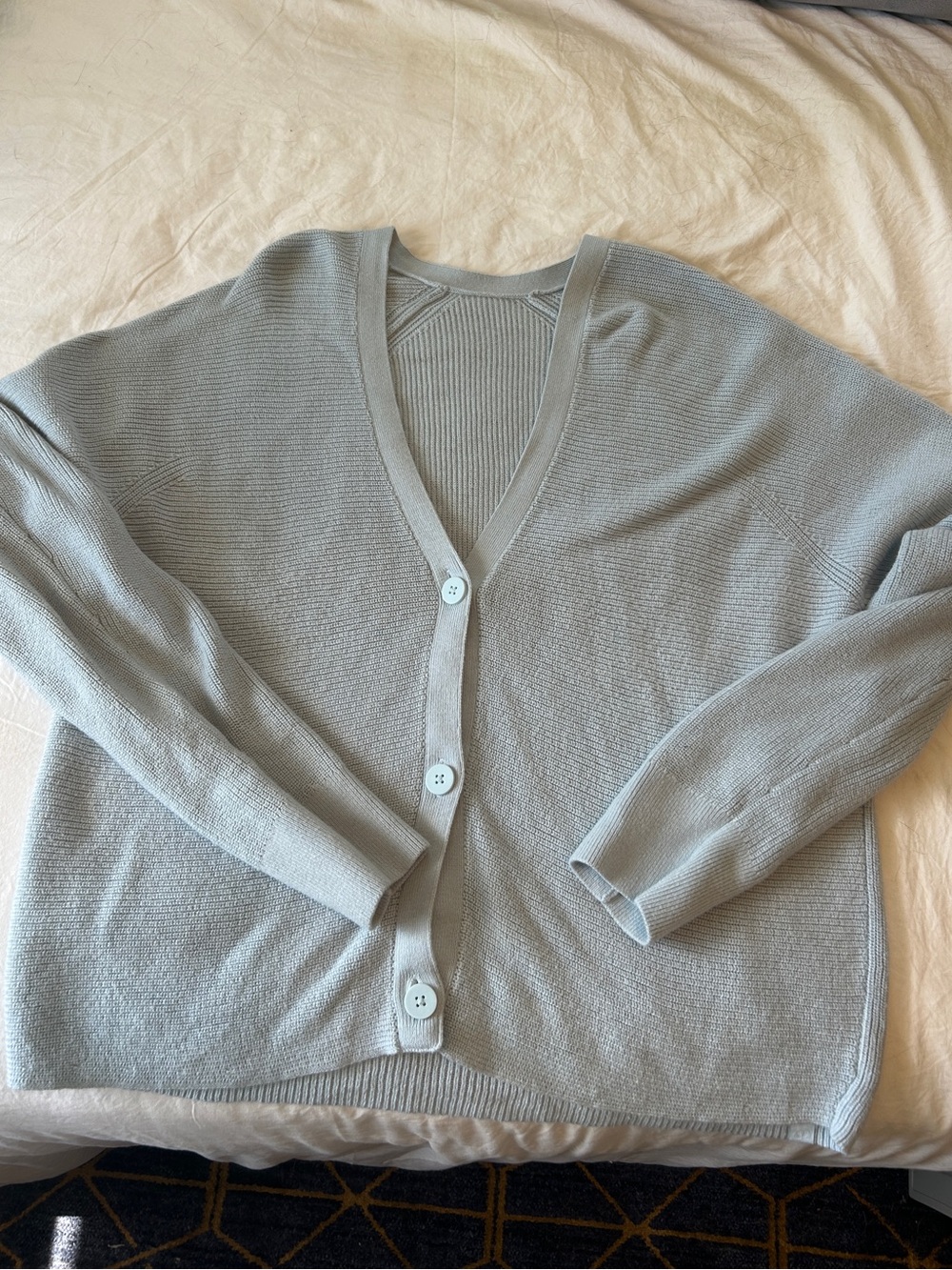 Light Blue Women's Lululemon V-Neck cardigan size 10